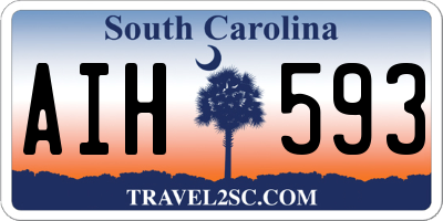 SC license plate AIH593
