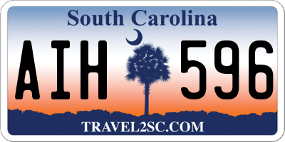 SC license plate AIH596