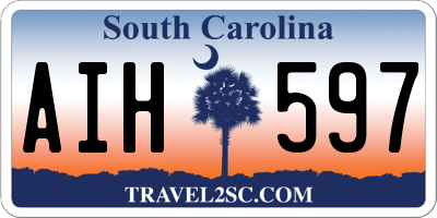 SC license plate AIH597