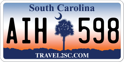 SC license plate AIH598