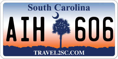 SC license plate AIH606