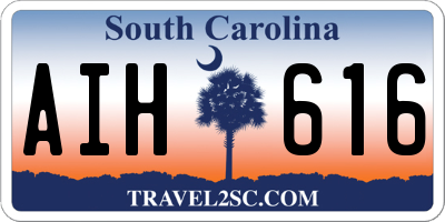 SC license plate AIH616