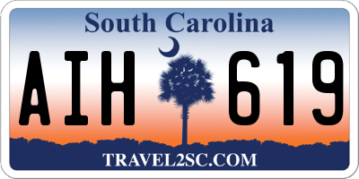 SC license plate AIH619