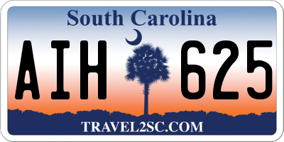 SC license plate AIH625