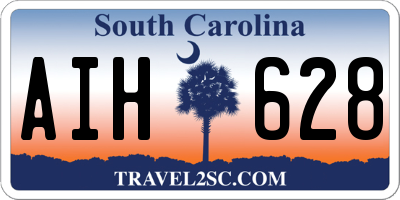 SC license plate AIH628