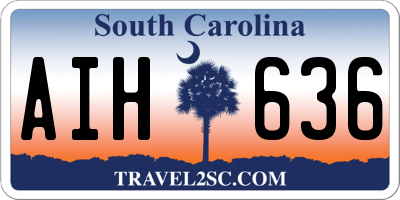 SC license plate AIH636
