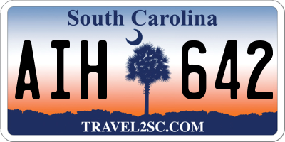 SC license plate AIH642