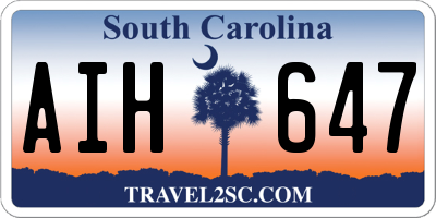 SC license plate AIH647
