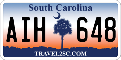 SC license plate AIH648