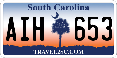 SC license plate AIH653