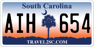 SC license plate AIH654