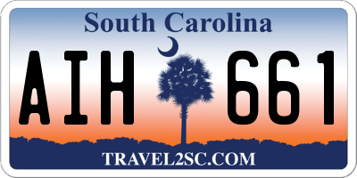 SC license plate AIH661