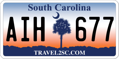 SC license plate AIH677