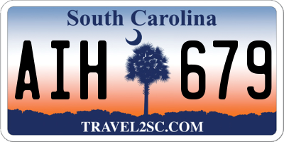 SC license plate AIH679