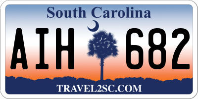 SC license plate AIH682