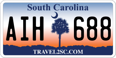SC license plate AIH688