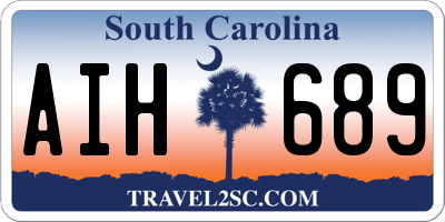 SC license plate AIH689