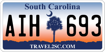 SC license plate AIH693