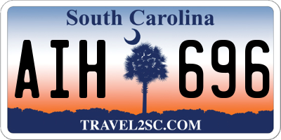 SC license plate AIH696