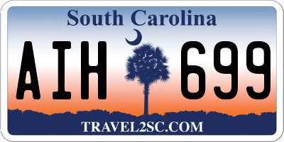 SC license plate AIH699