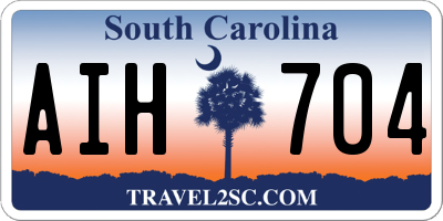 SC license plate AIH704