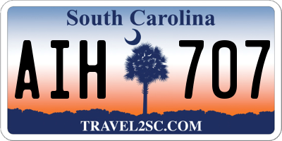 SC license plate AIH707