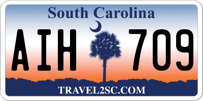SC license plate AIH709