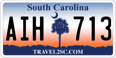 SC license plate AIH713