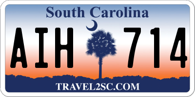 SC license plate AIH714