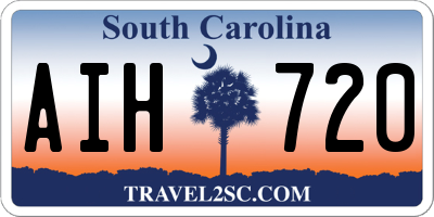 SC license plate AIH720