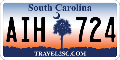 SC license plate AIH724