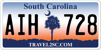 SC license plate AIH728