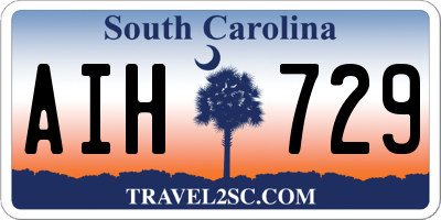 SC license plate AIH729