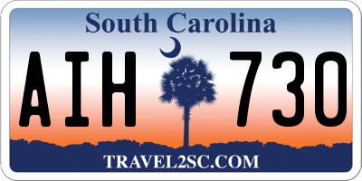 SC license plate AIH730