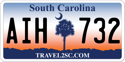 SC license plate AIH732