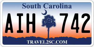 SC license plate AIH742