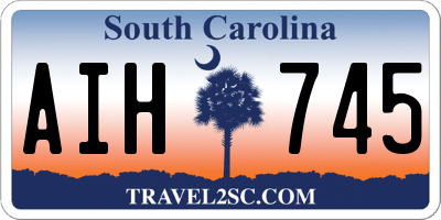 SC license plate AIH745