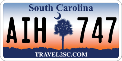 SC license plate AIH747