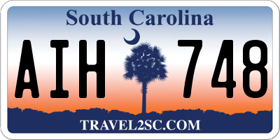 SC license plate AIH748