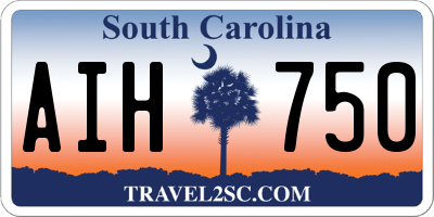 SC license plate AIH750