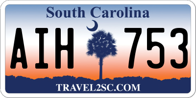 SC license plate AIH753