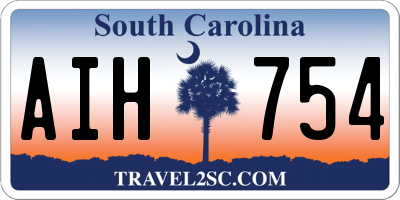 SC license plate AIH754