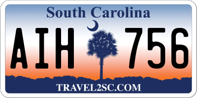 SC license plate AIH756