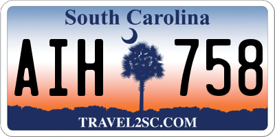 SC license plate AIH758