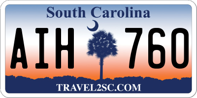 SC license plate AIH760