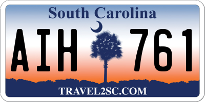 SC license plate AIH761