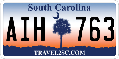 SC license plate AIH763