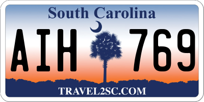 SC license plate AIH769