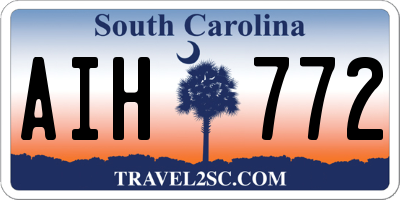 SC license plate AIH772