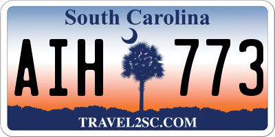 SC license plate AIH773